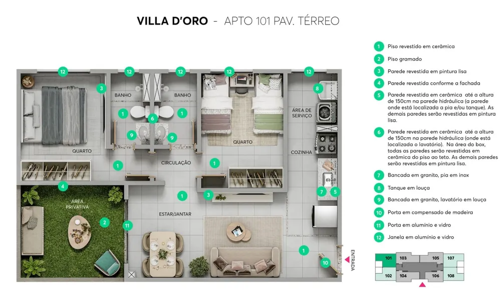 Apartamento, 2 quartos - Foto 15
