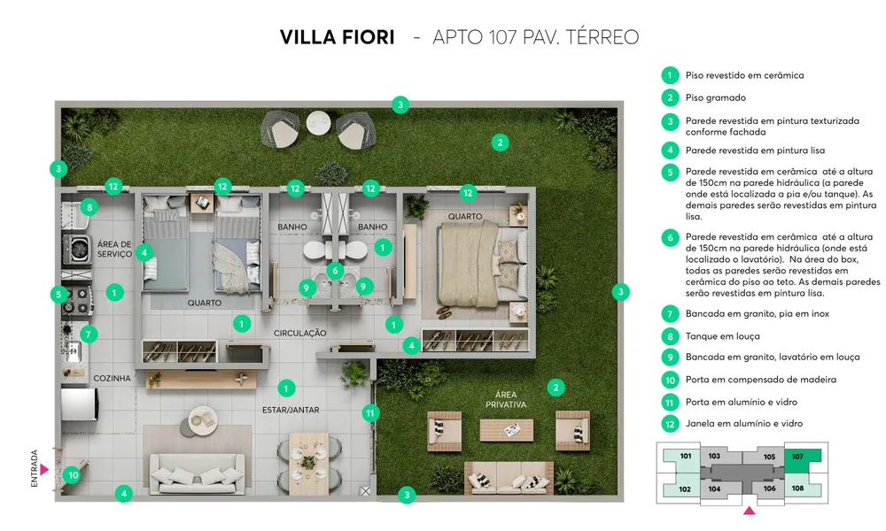 Apartamento, 2 quartos - Foto 14