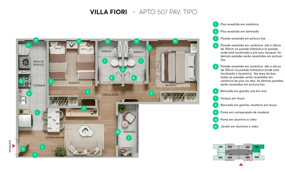 Apartamento, 2 quartos - Foto 12