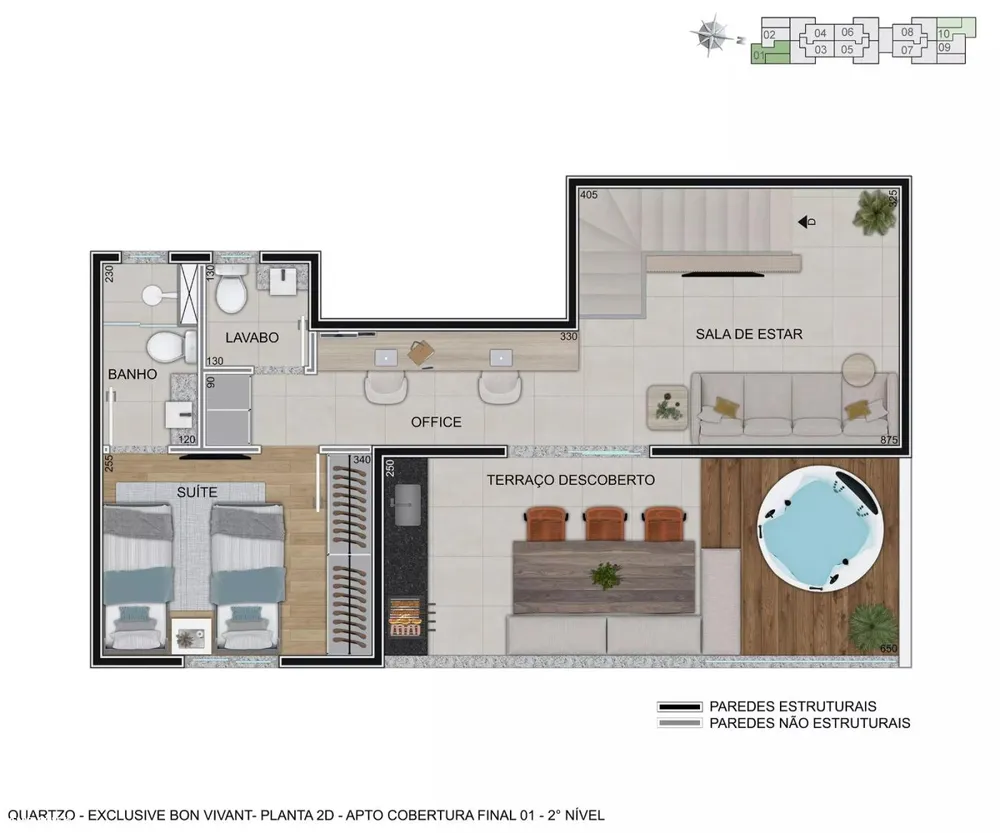 Apartamento, 2 quartos, 53 m² - Foto 4
