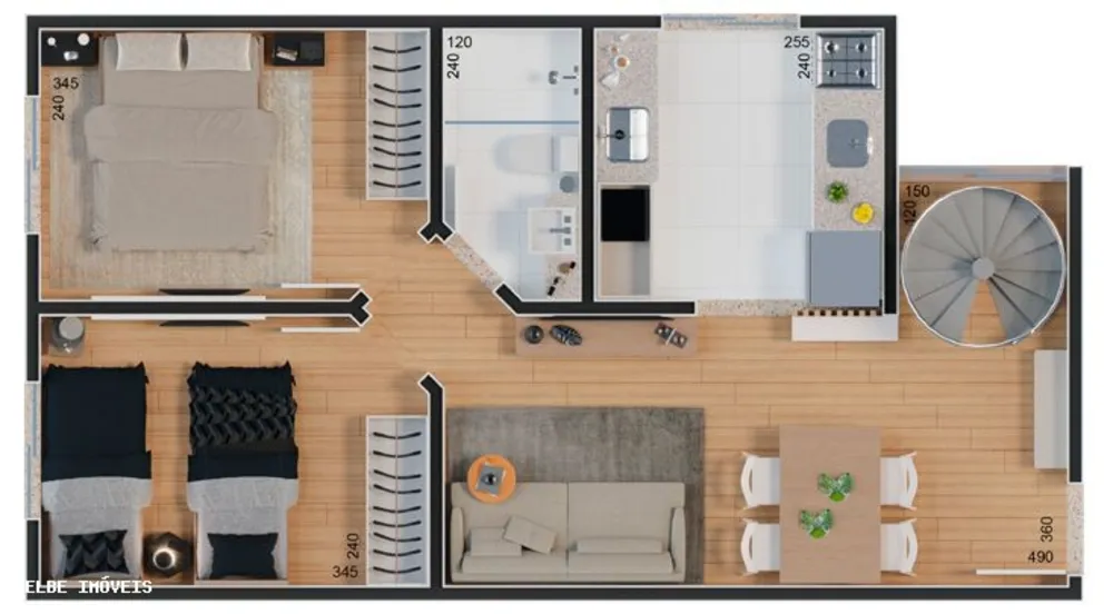 Apartamento, 2 quartos - Foto 4