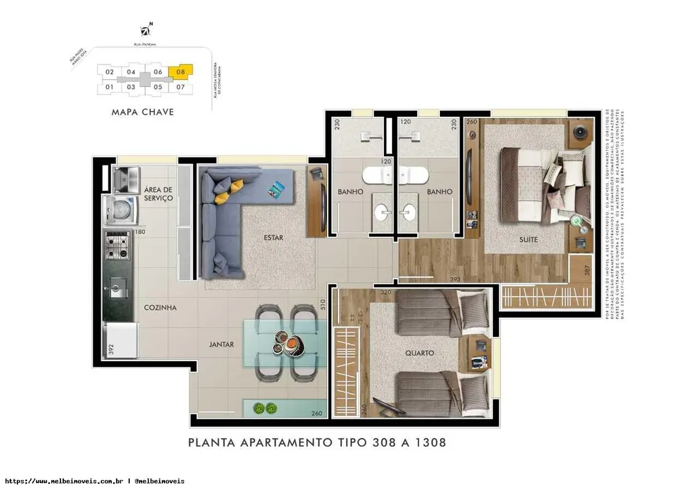 Apartamento, 2 quartos - Foto 15