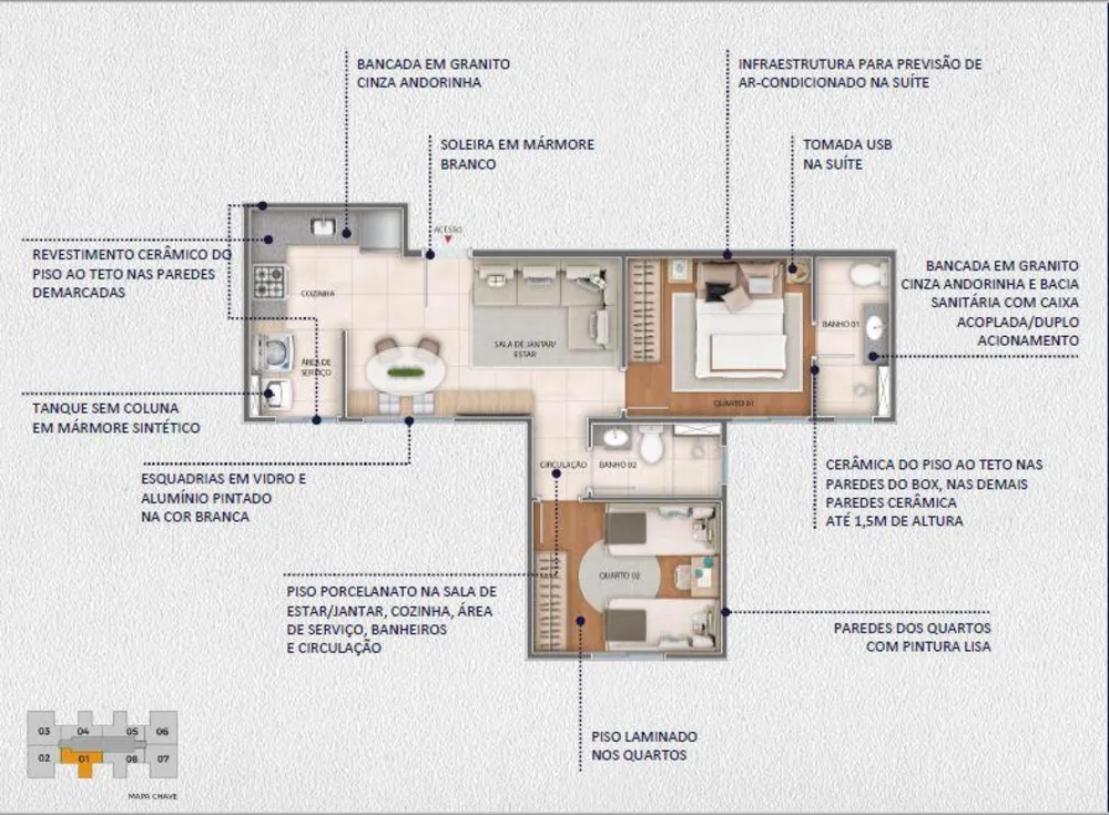 Apartamento, 2 quartos - Foto 15