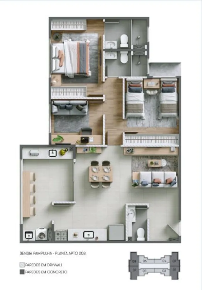 Apartamento, 2 quartos - Foto 14
