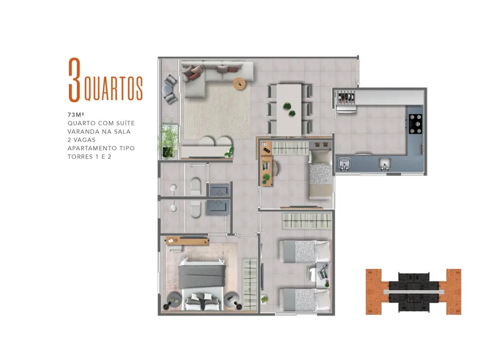 Apartamento, 3 quartos - Foto 16