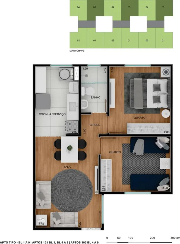 Apartamento, 2 quartos - Foto 13