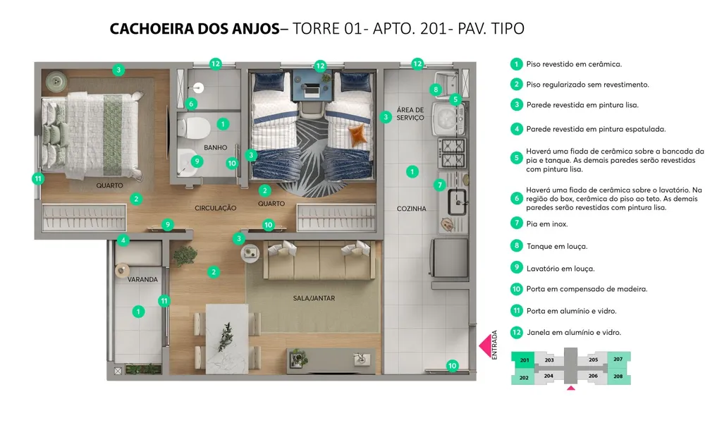 Apartamento, 2 quartos - Foto 14