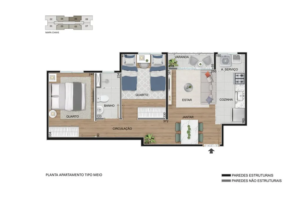 Apartamento, 2 quartos - Foto 11