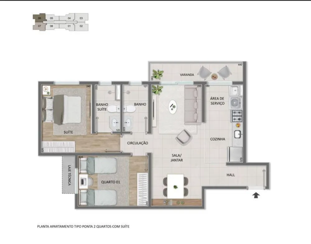 Apartamento, 2 quartos - Foto 16