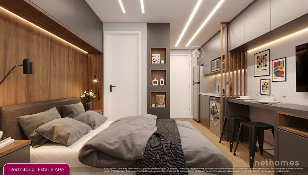 Apartamento Lançamentos com 1 quarto, 28m² - Foto 6