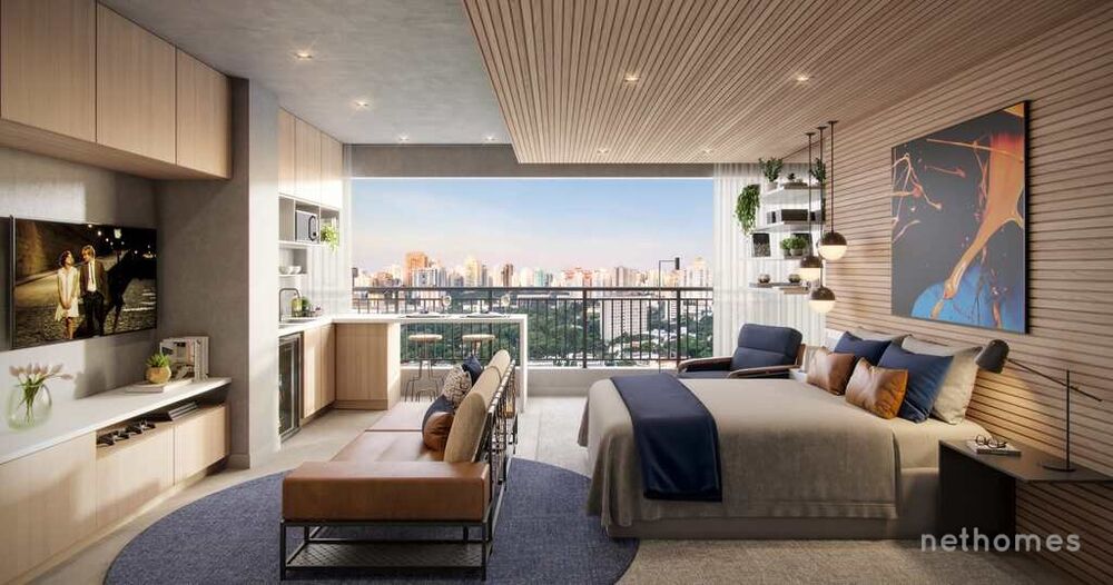 Apartamento Lançamentos com 1 quarto, 23m² - Foto 5