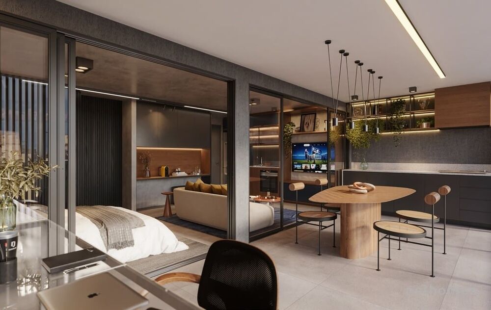 Apartamento Lançamentos com 1 quarto, 39m² - Foto 6