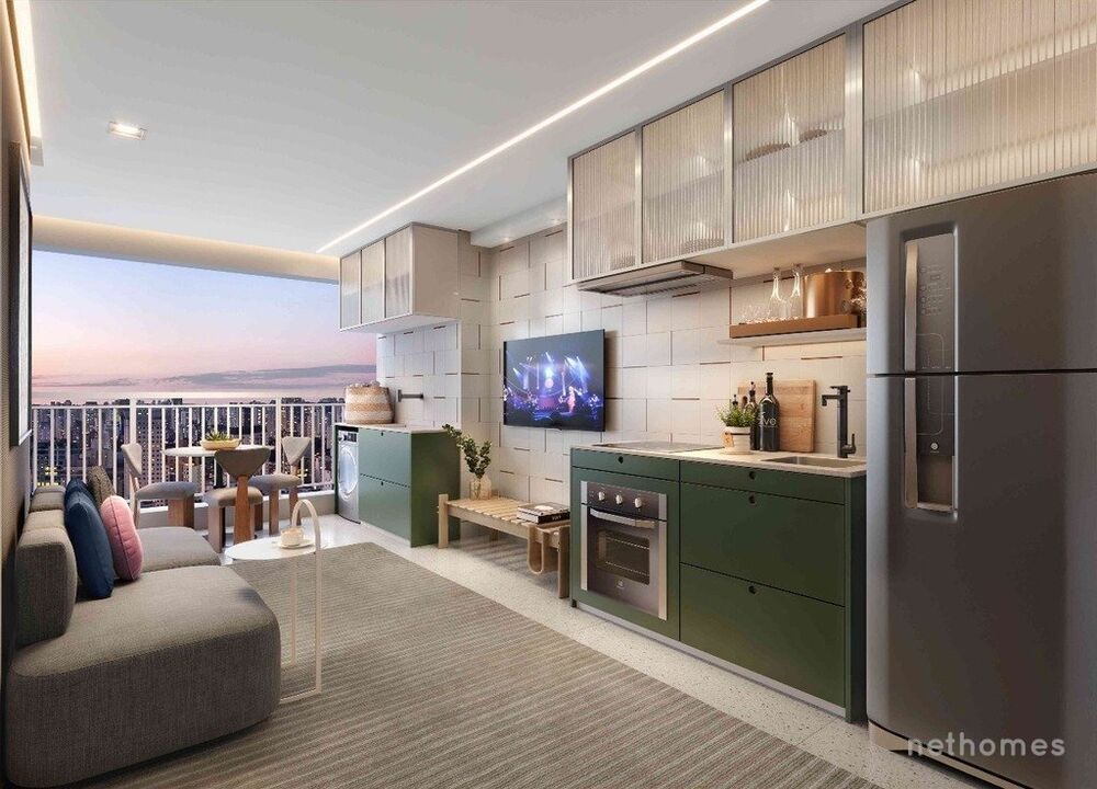 Apartamento à venda com 1 quarto, 36m² - Foto 2
