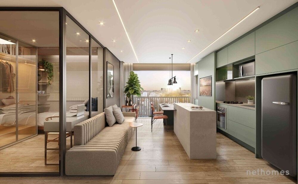 Apartamento à venda com 1 quarto, 36m² - Foto 1