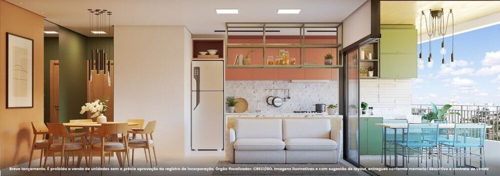 Apartamento Lançamentos com 1 quarto, 57m² - Foto 3