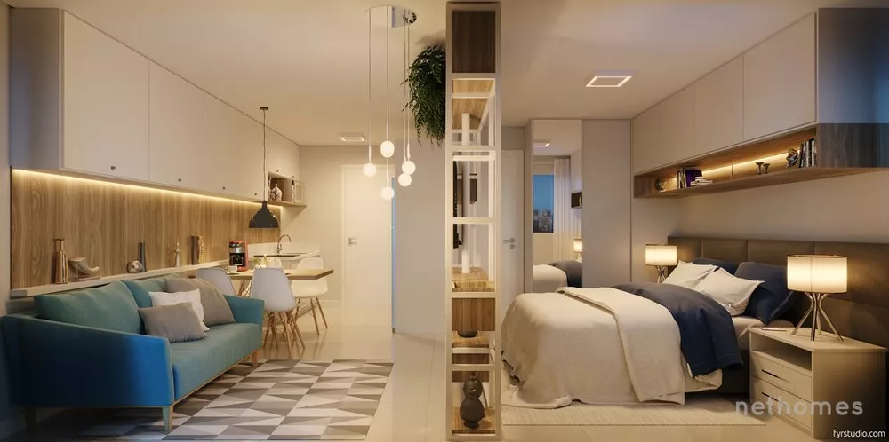 Apartamento Lançamentos com 1 quarto, 40m² - Foto 4