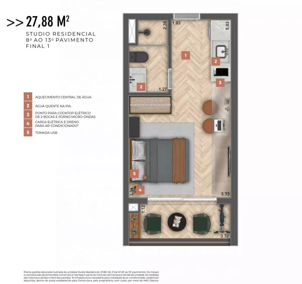 Apartamento, 1 quarto, 27 m² - Foto 8