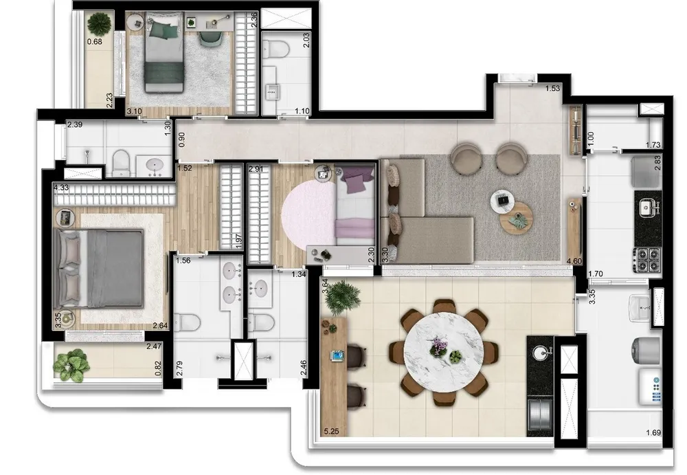 Apartamento, 3 quartos, 115 m² - Foto 12
