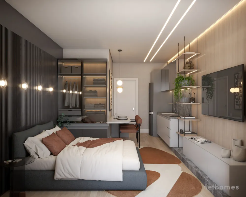 Apartamento, 1 quarto, 34 m² - Foto 3