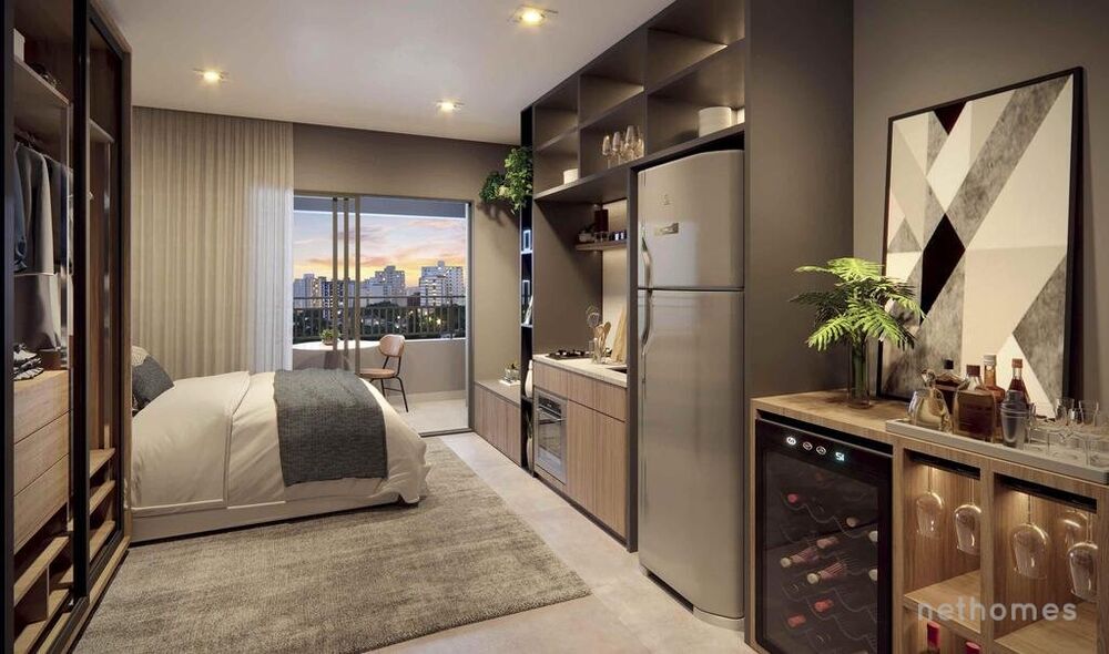 Apartamento à venda com 1 quarto, 25m² - Foto 3