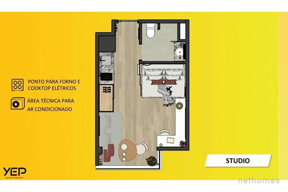 Apartamento, 1 quarto, 24 m² - Foto 7