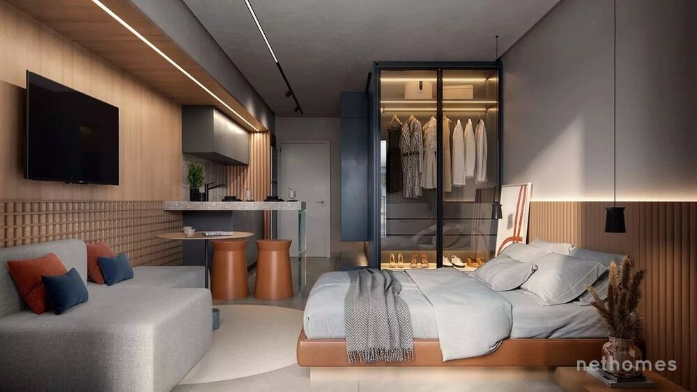Apartamento Lançamentos com 1 quarto, 28m² - Foto 2