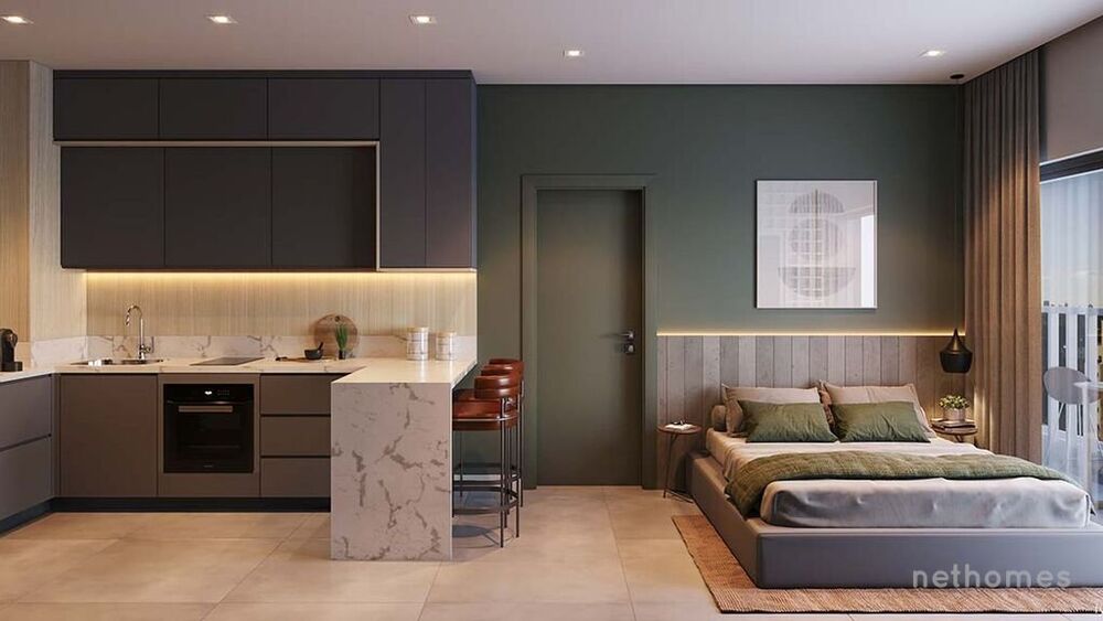 Apartamento à venda com 1 quarto, 53m² - Foto 3