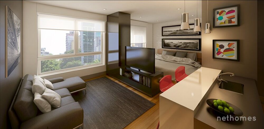 Apartamento à venda com 1 quarto, 33m² - Foto 3