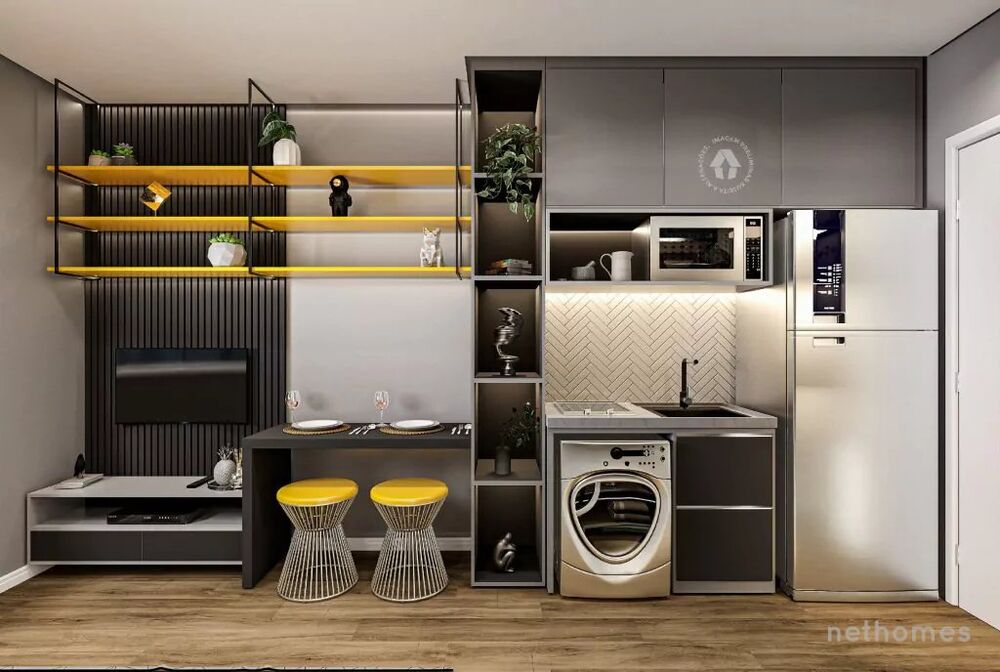 Apartamento Lançamentos com 1 quarto, 28m² - Foto 4