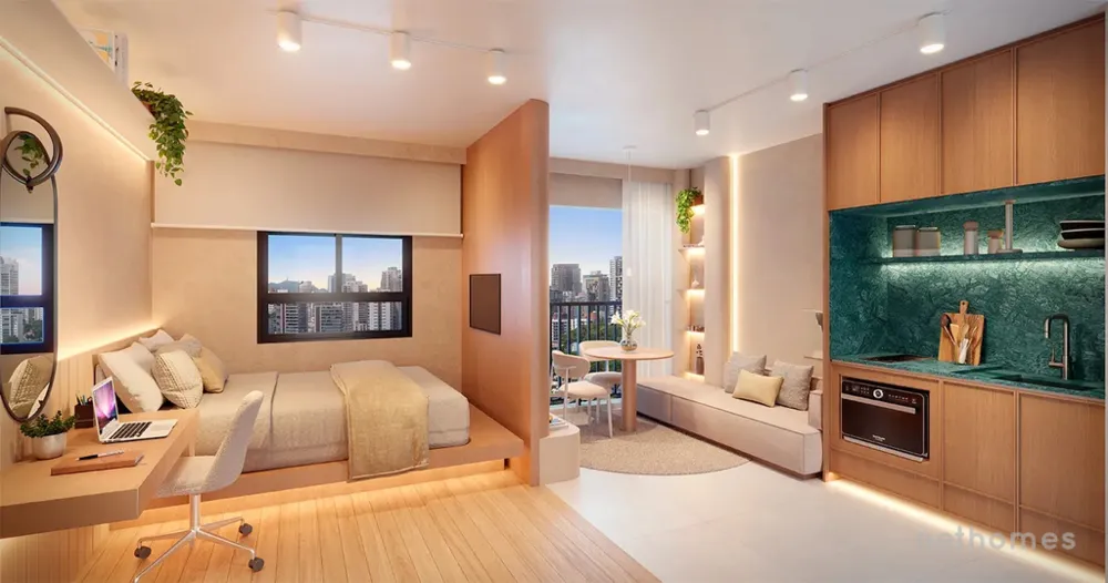 Apartamento, 1 quarto, 22 m² - Foto 2