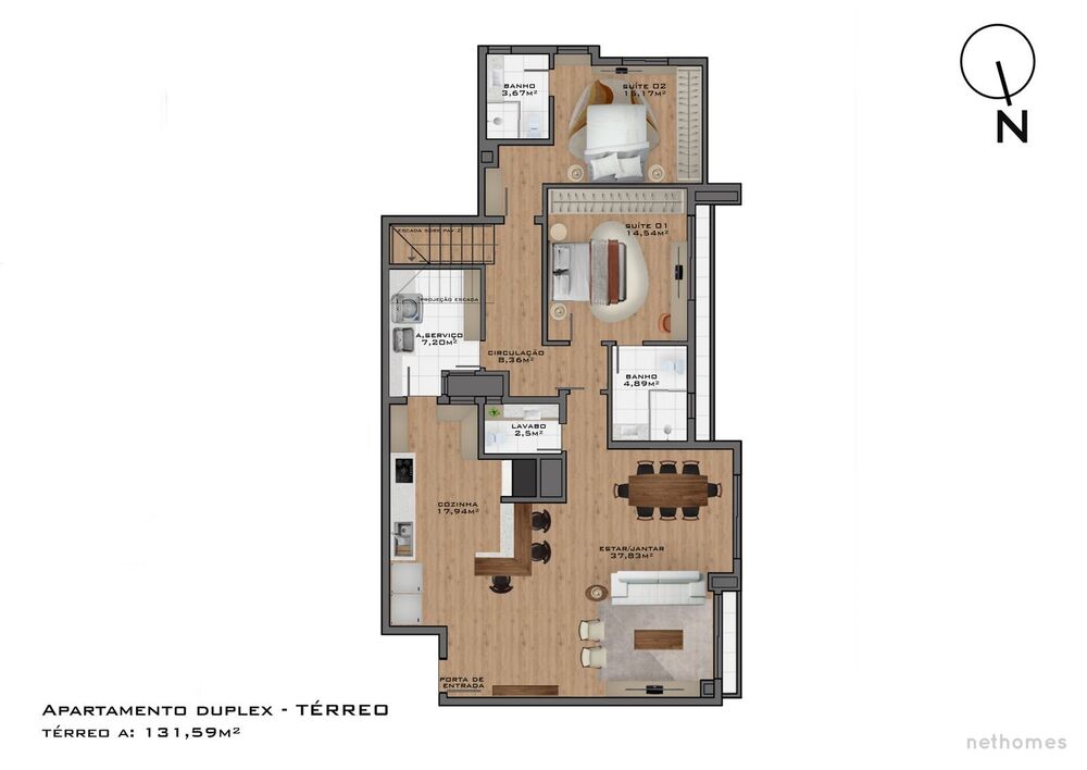 Cobertura Lançamentos com 4 quartos, 236m² - Foto 2