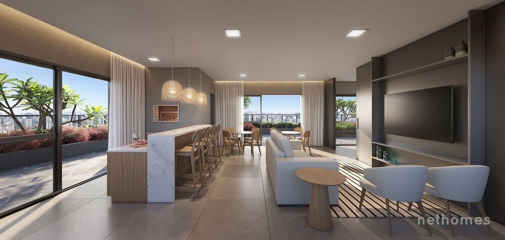Apartamento Lançamentos com 1 quarto, 41m² - Foto 7