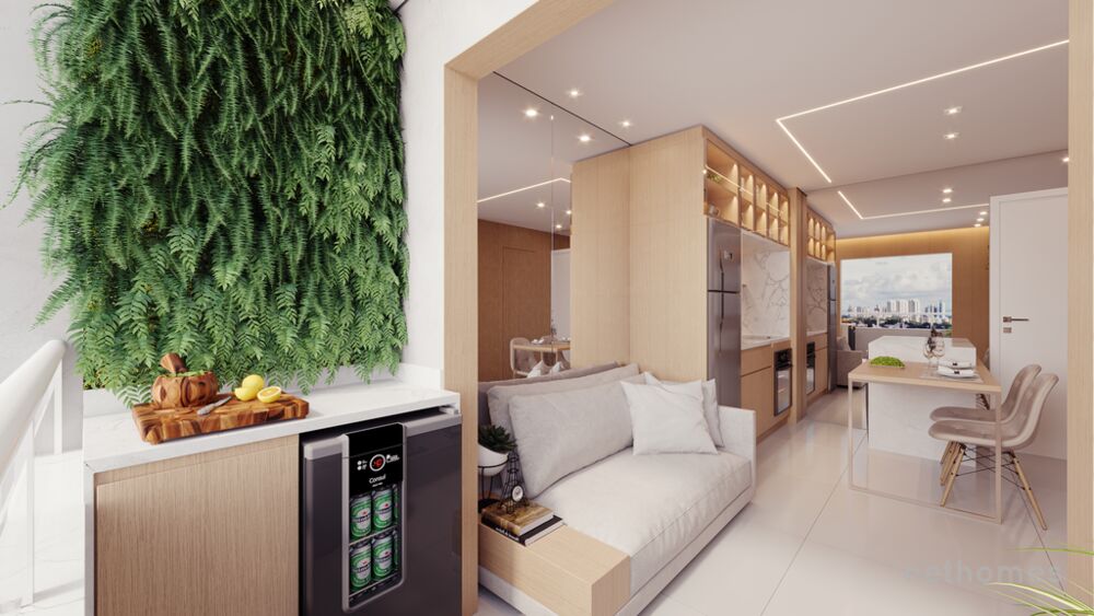 Apartamento Lançamentos com 1 quarto, 26m² - Foto 5