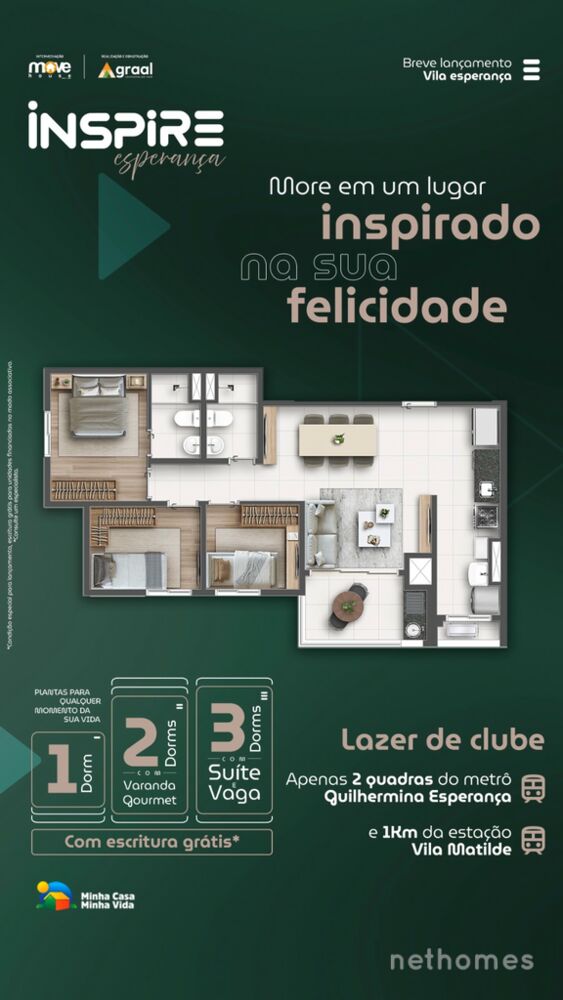 Apartamento Lançamentos com 3 quartos, 65m² - Foto 5