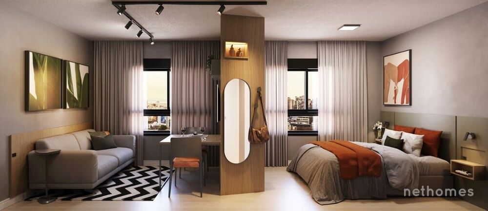 Apartamento Lançamentos com 1 quarto, 45m² - Foto 4