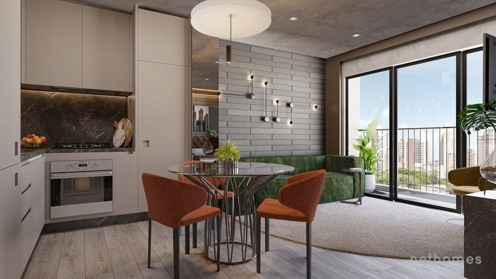 Apartamento Lançamentos com 1 quarto, 40m² - Foto 4