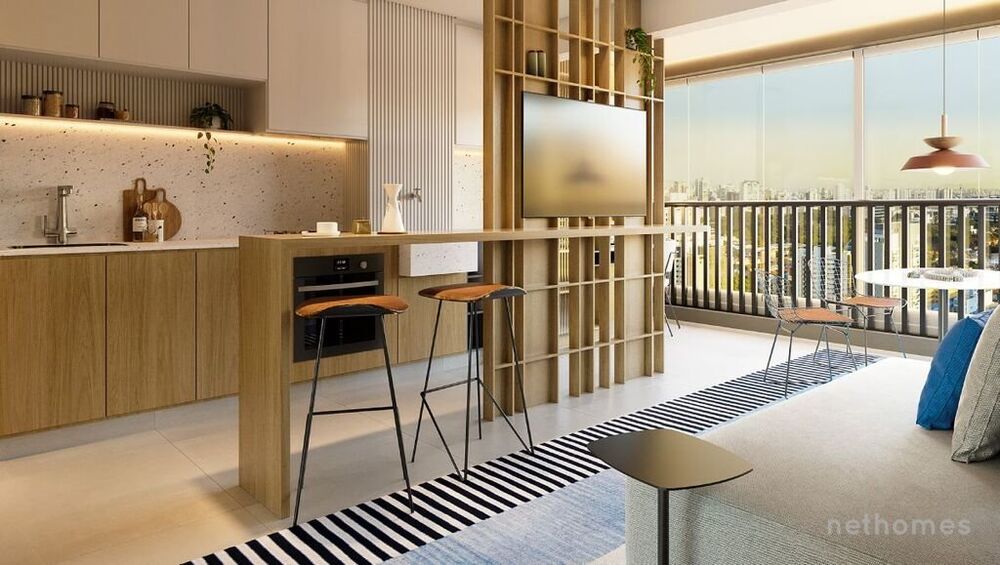 Apartamento Lançamentos com 1 quarto, 31m² - Foto 4
