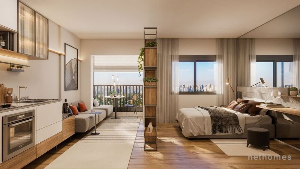Apartamento Lançamentos com 1 quarto, 31m² - Foto 3