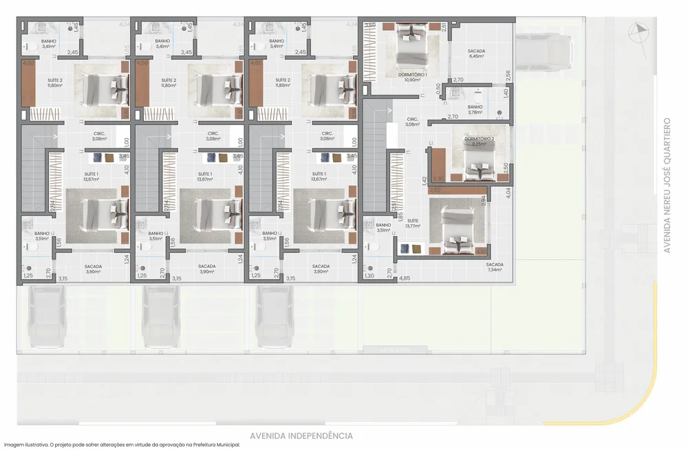 Apartamento, 2 quartos, 91 m² - Foto 3