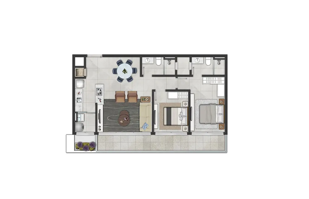 Apartamento, 2 quartos, 80 m² - Foto 5