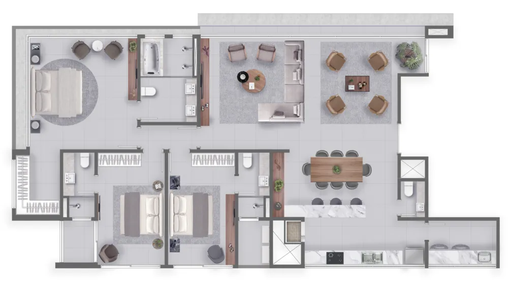 Apartamento, 3 quartos, 200 m² - Foto 14
