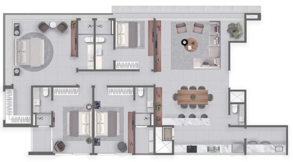 Apartamento, 3 quartos, 200 m² - Foto 16