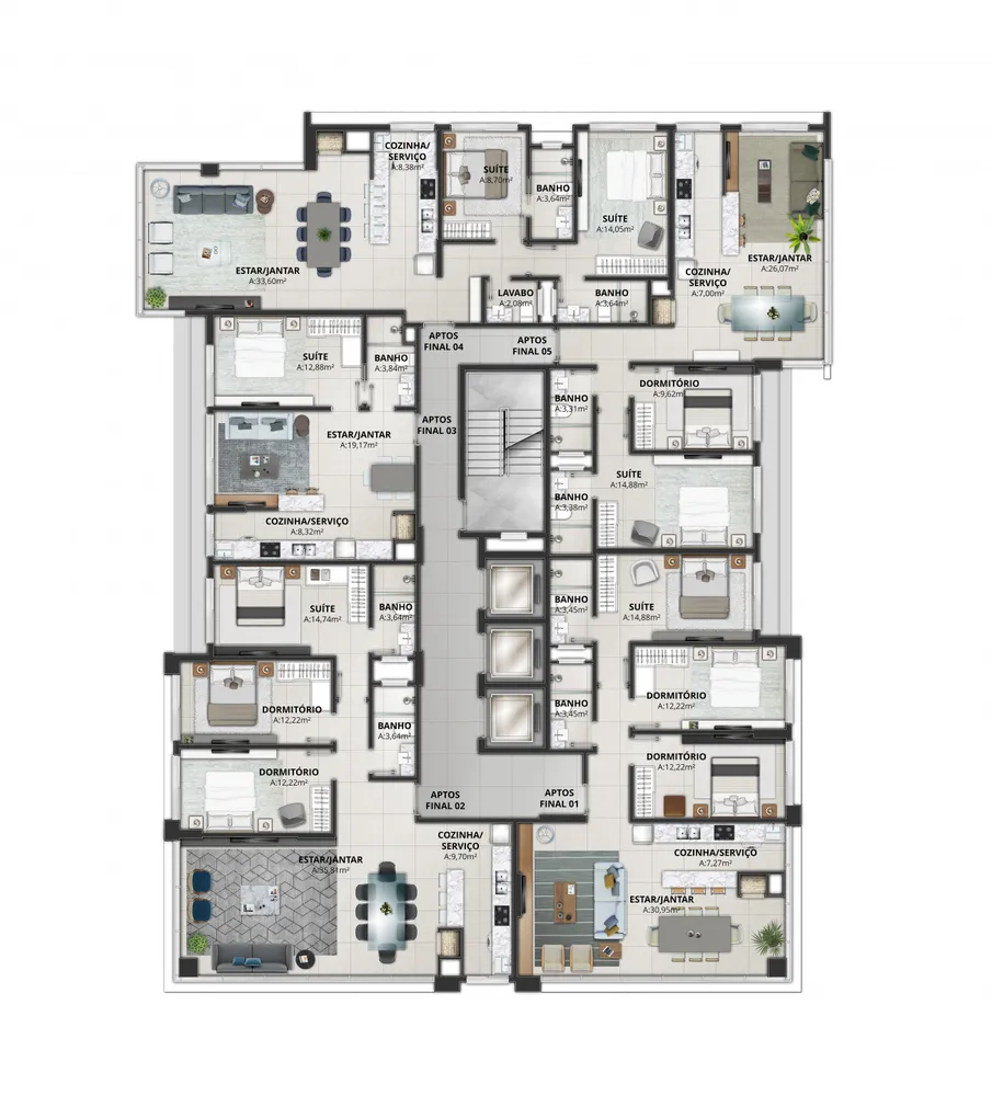 Apartamento, 2 quartos, 90 m² - Foto 7