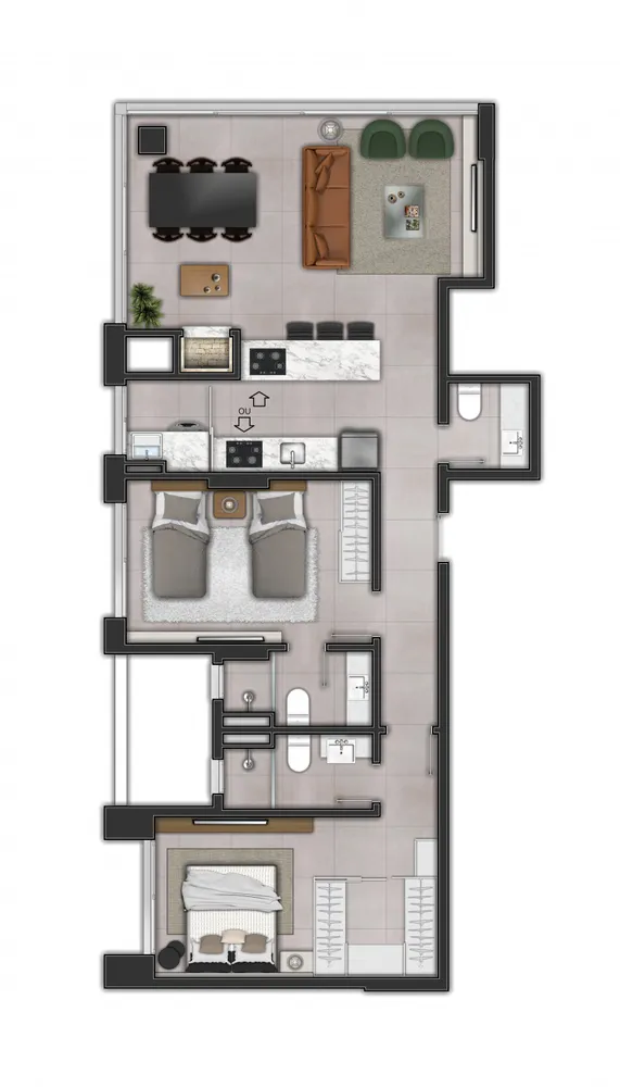 Apartamento, 2 quartos, 89 m² - Foto 6