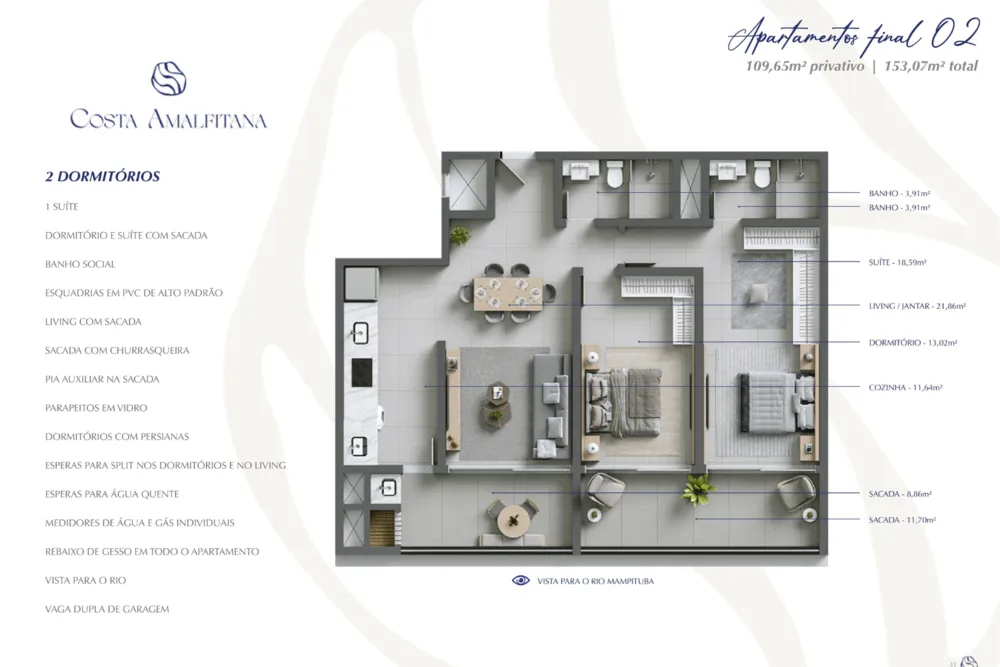Apartamento, 2 quartos, 110 m² - Foto 3