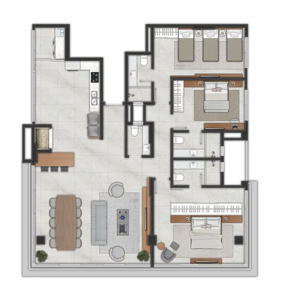 Apartamento, 3 quartos, 122 m² - Foto 4