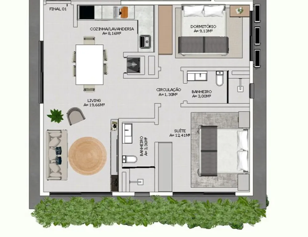 Apartamento, 2 quartos, 66 m² - Foto 4