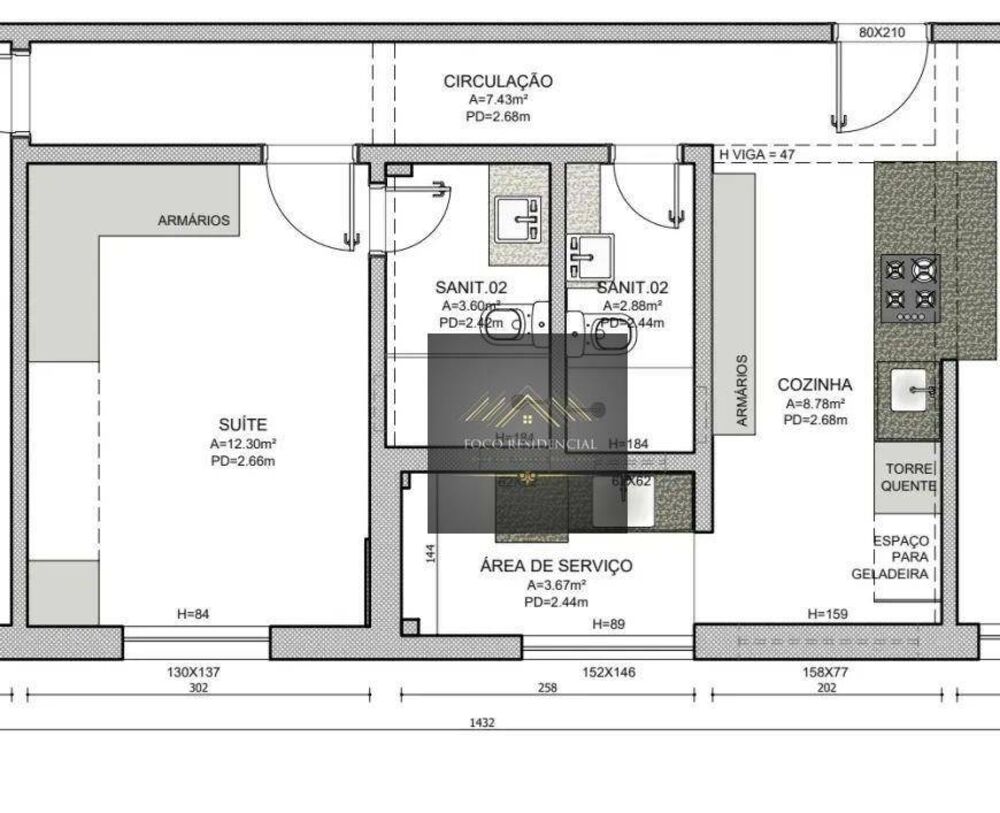 Apartamento, 2 quartos, 79 m² - Foto 8