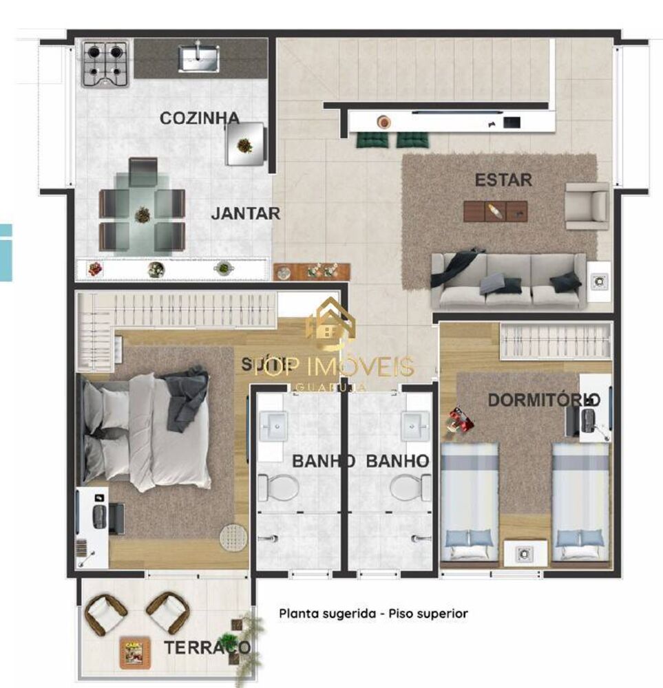 Casa, 2 quartos, 92 m² - Foto 3