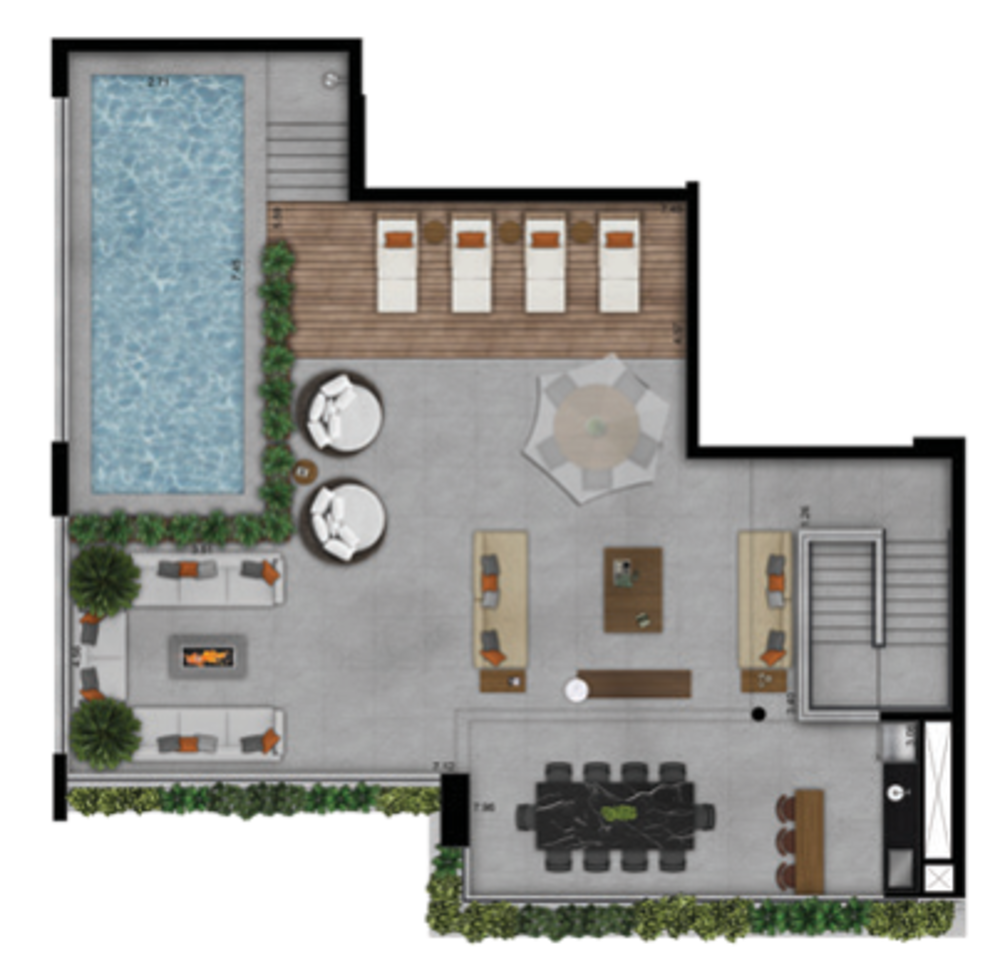 Cobertura, 4 quartos, 394 m² - Foto 12